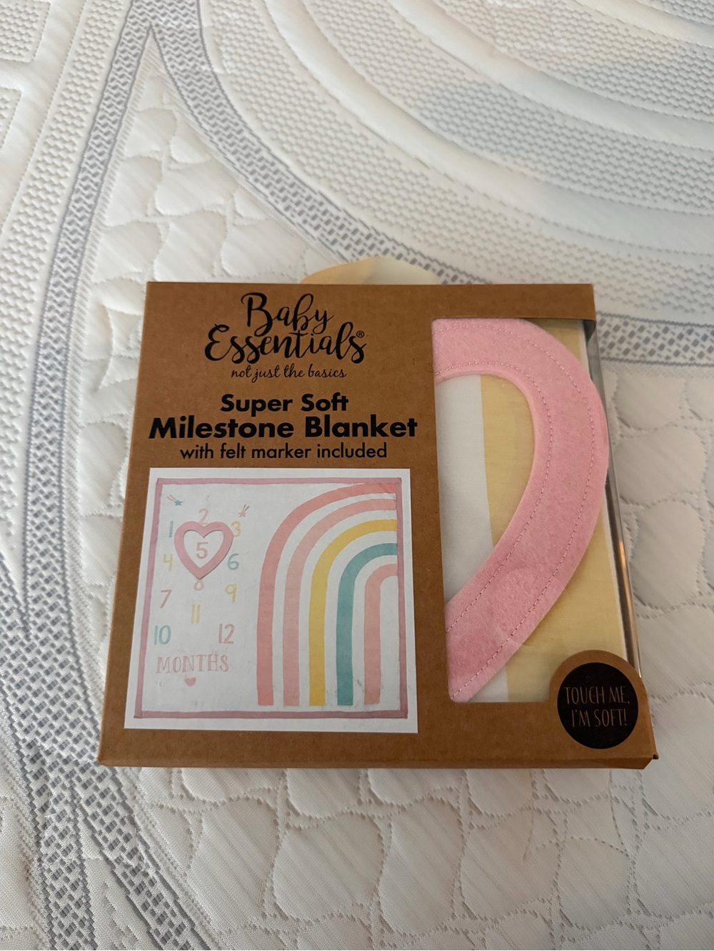 Baby monthly milestone blanket